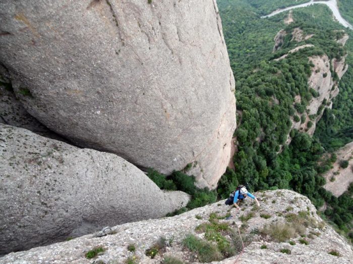 Darrers metres de la cinquena tirada, els més trencats de la via